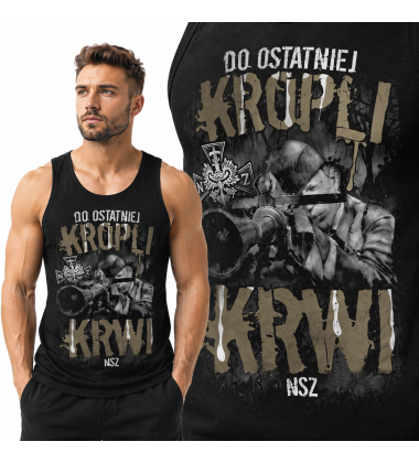tank-top  patriotyczny DO OSTATNIEJ KROPLI KRWI